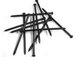 Black concrete nails with high length and small head